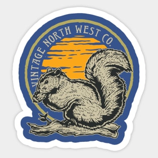 Squirrel - Vintage Sticker